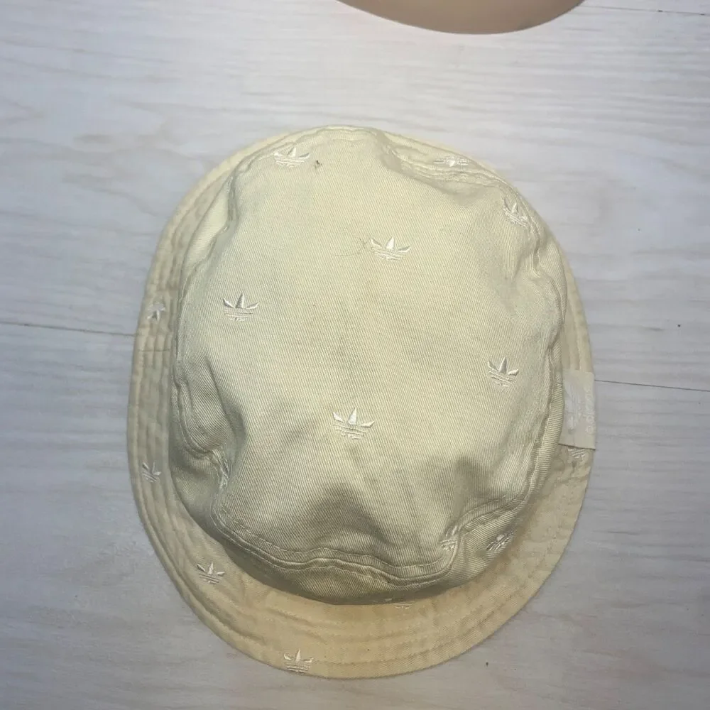 Adidas‎ Originals Trefoil Bucket Hat Off White One Size Fits Most Summer Womens